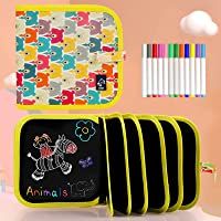 Tabla de Dibujo Portátil para Niños- Tablero de Dibujo de Graffiti- Bloc de Dibujo portátil borrable- Reutilizable-12…